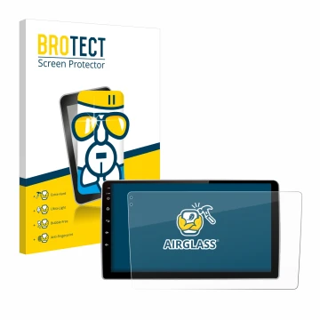 Face avant d’un emballage produit avec le logo de la marque BROTECT. À côté, l’appareil Junsun V1 pro 9