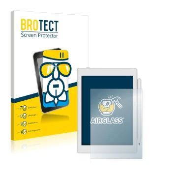 Face avant d’un emballage produit avec le logo de la marque BROTECT. À côté, l’appareil Boox Nova Air 2 est représenté avec la