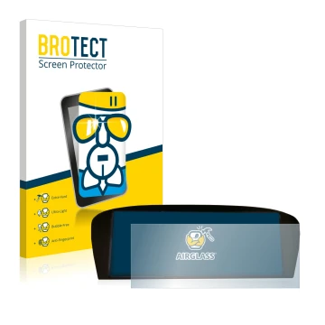 Face avant d’un emballage produit avec le logo de la marque BROTECT. À côté, l’appareil BMW E91 320d CiC Professional est repr