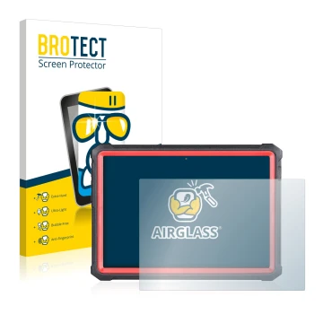 Face avant d’un emballage produit avec le logo de la marque BROTECT. À côté, l’appareil Launch X-431 PRO3S+ V2.0 est représent