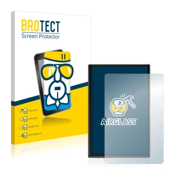 Face avant d’un emballage produit avec le logo de la marque BROTECT. À côté, l’appareil Yestel T10 10