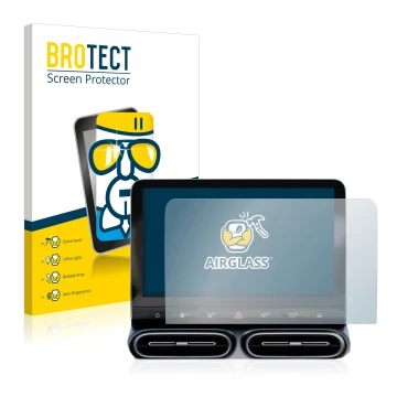 Face avant d’un emballage produit avec le logo de la marque BROTECT. À côté, l’appareil Smart #1 Pro+ 12,8