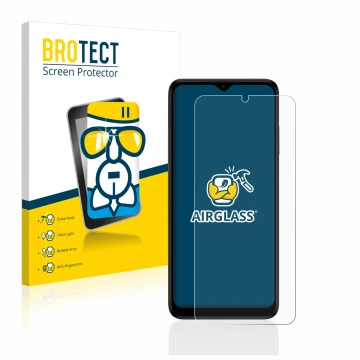 Face avant d’un emballage produit avec le logo de la marque BROTECT. À côté, l’appareil Nokia G22 est représenté avec la prote