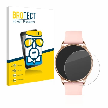 Face avant d’un emballage produit avec le logo de la marque BROTECT. À côté, l’appareil Levowatch F2 est représenté avec la pr