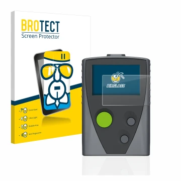Face avant d’un emballage produit avec le logo de la marque BROTECT. À côté, l’appareil Swissphone Boss 915 est représenté ave