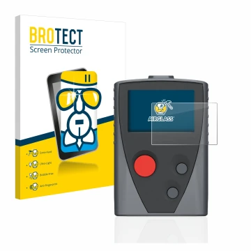 Face avant d’un emballage produit avec le logo de la marque BROTECT. À côté, l’appareil Swissphone Boss 935 est représenté ave