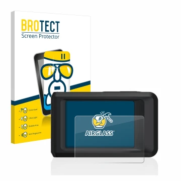 Face avant d’un emballage produit avec le logo de la marque BROTECT. À côté, l’appareil Hikmicro Pocket 2 est représenté avec 