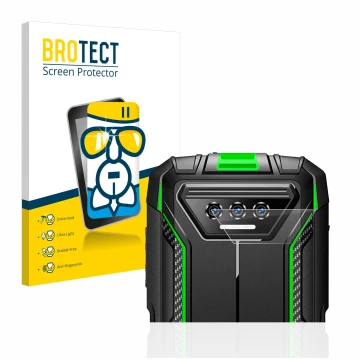 Face avant d’un emballage produit avec le logo de la marque BROTECT. À côté, l’appareil Doogee S41 Pro (Caméra UNIQUEMENT) est