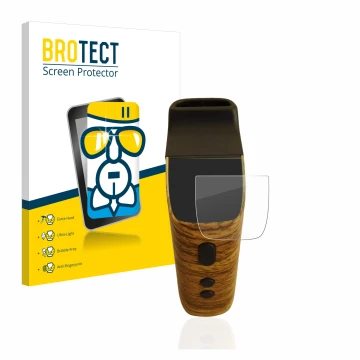 Face avant d’un emballage produit avec le logo de la marque BROTECT. À côté, l’appareil Wolkenkraft FENiX Mini Vaporizer est r