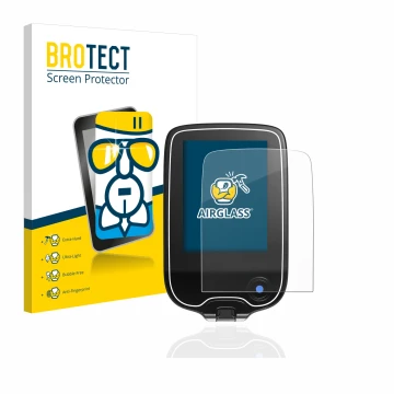 Face avant d’un emballage produit avec le logo de la marque BROTECT. À côté, l’appareil Freestyle Libre 3 est représenté avec 