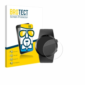 Face avant d’un emballage produit avec le logo de la marque BROTECT. À côté, l’appareil Shot Scope X5 est représenté avec la p