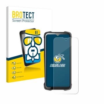 Face avant d’un emballage produit avec le logo de la marque BROTECT. À côté, l’appareil Cubot King Kong 9 est représenté avec 