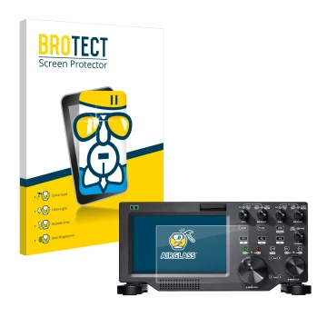 Face avant d’un emballage produit avec le logo de la marque BROTECT. À côté, l’appareil FlexRadio Maestro FLEX-6000 est représ