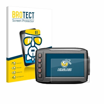 Face avant d’un emballage produit avec le logo de la marque BROTECT. À côté, l’appareil Blueskysea DV999 est représenté avec l