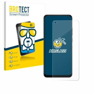 Face avant d’un emballage produit avec le logo de la marque BROTECT. À côté, l’appareil Oppo A78 4G est représenté avec la pro