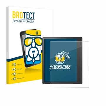 Face avant d’un emballage produit avec le logo de la marque BROTECT. À côté, l’appareil Kobo Elipsa 2E est représenté avec la 