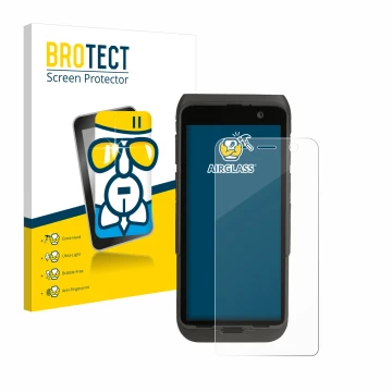 Face avant d’un emballage produit avec le logo de la marque BROTECT. À côté, l’appareil Honeywell CT47 est représenté avec la 