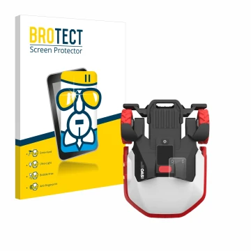 Face avant d’un emballage produit avec le logo de la marque BROTECT. À côté, l’appareil Kress Mission Mega 3000 KR133E est rep