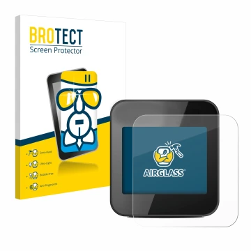 Face avant d’un emballage produit avec le logo de la marque BROTECT. À côté, l’appareil Cycplus GPS G1 est représenté avec la 
