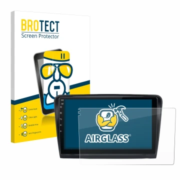 Face avant d’un emballage produit avec le logo de la marque BROTECT. À côté, l’appareil Junsun V1 Plus 10
