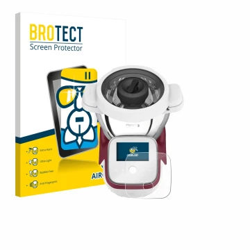 Face avant d’un emballage produit avec le logo de la marque BROTECT. À côté, l’appareil Moulinex i-Companion Touch XL est repr