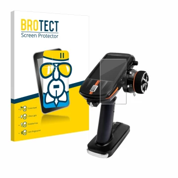 Face avant d’un emballage produit avec le logo de la marque BROTECT. À côté, l’appareil RadioLink RC8X est représenté avec la 