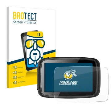 Face avant d’un emballage produit avec le logo de la marque BROTECT. À côté, l’appareil Elebest Carplay C650 5