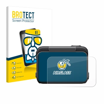 Face avant d’un emballage produit avec le logo de la marque BROTECT. À côté, l’appareil Insta360 Ace Pro est représenté avec l