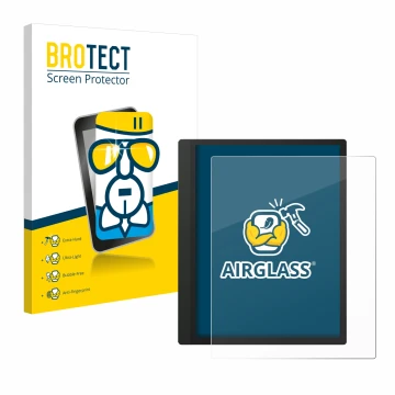 Face avant d’un emballage produit avec le logo de la marque BROTECT. À côté, l’appareil Boox Tab Ultra C est représenté avec l