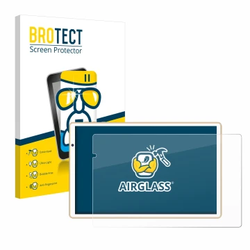 Face avant d’un emballage produit avec le logo de la marque BROTECT. À côté, l’appareil Facetel Q3 est représenté avec la prot