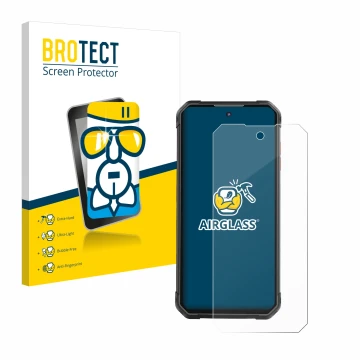Face avant d’un emballage produit avec le logo de la marque BROTECT. À côté, l’appareil iiiF150 B2 Pro est représenté avec la 