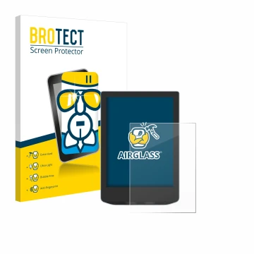 Face avant d’un emballage produit avec le logo de la marque BROTECT. À côté, l’appareil Vivlio Light HD est représenté avec la