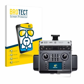 Face avant d’un emballage produit avec le logo de la marque BROTECT. À côté, l’appareil Graupner MC-32ex est représenté avec l