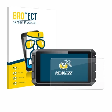 Face avant d’un emballage produit avec le logo de la marque BROTECT. À côté, l’appareil Creality Sonic Pad est représenté avec