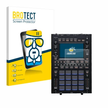 Face avant d’un emballage produit avec le logo de la marque BROTECT. À côté, l’appareil KORG KAOSS Replay est représenté avec 