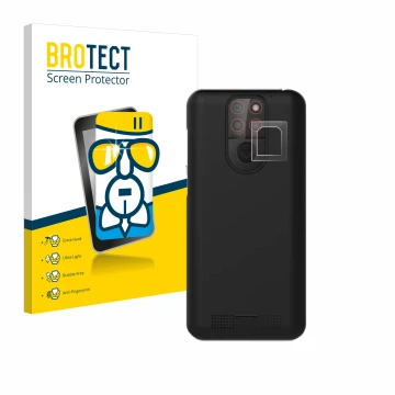 Face avant d’un emballage produit avec le logo de la marque BROTECT. À côté, l’appareil Emporia Smart 5 Mini (Caméra UNIQUEMEN