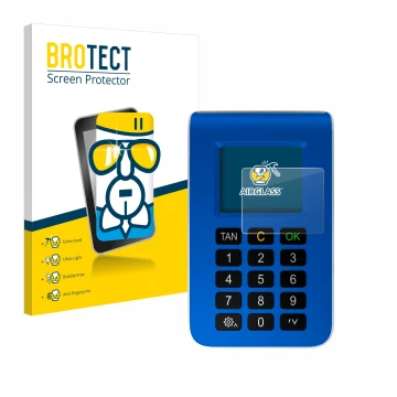 Face avant d’un emballage produit avec le logo de la marque BROTECT. À côté, l’appareil REINER SCT tanJack photo QR est représ