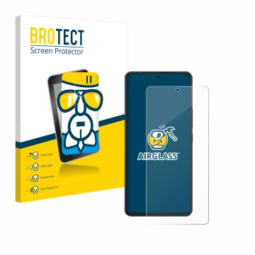 Face avant d’un emballage produit avec le logo de la marque BROTECT. À côté, l’appareil ASUS ZenFone 11 Ultra est représenté a