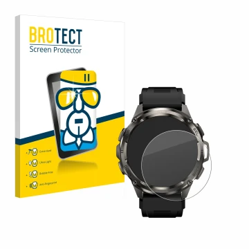 Face avant d’un emballage produit avec le logo de la marque BROTECT. À côté, l’appareil Kospet Tank T3 Ultra est représenté av