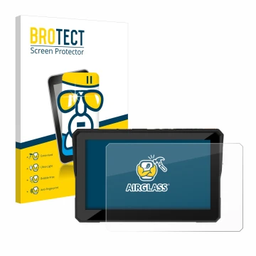 Face avant d’un emballage produit avec le logo de la marque BROTECT. À côté, l’appareil Carpuride W502 5