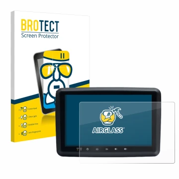 Face avant d’un emballage produit avec le logo de la marque BROTECT. À côté, l’appareil Idmedia 8
