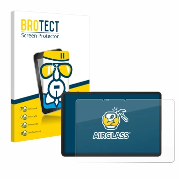 Face avant d’un emballage produit avec le logo de la marque BROTECT. À côté, l’appareil TCL NxtPaper 14 Pro est représenté ave