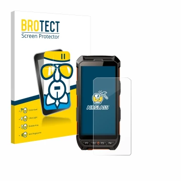 Face avant d’un emballage produit avec le logo de la marque BROTECT. À côté, l’appareil iDTronic C9 RED est représenté avec la