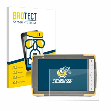 Face avant d’un emballage produit avec le logo de la marque BROTECT. À côté, l’appareil Topcon FC-6000 est représenté avec la 