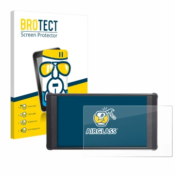 Face avant d’un emballage produit avec le logo de la marque BROTECT. À côté, l’appareil Portkeys PT6 est représenté avec la pr