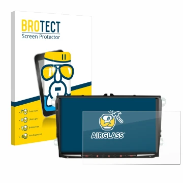 Face avant d’un emballage produit avec le logo de la marque BROTECT. À côté, l’appareil Erisin ES8998V 9
