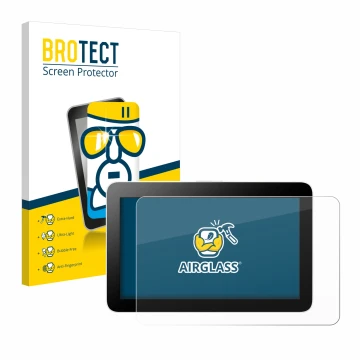 Face avant d’un emballage produit avec le logo de la marque BROTECT. À côté, l’appareil Wacom One 12 est représenté avec la pr