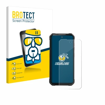 Face avant d’un emballage produit avec le logo de la marque BROTECT. À côté, l’appareil iiiF150 B2 est représenté avec la prot