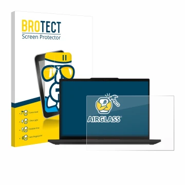 Face avant d’un emballage produit avec le logo de la marque BROTECT. À côté, l’appareil Lenovo ThinkPad P14s Gen 5 14