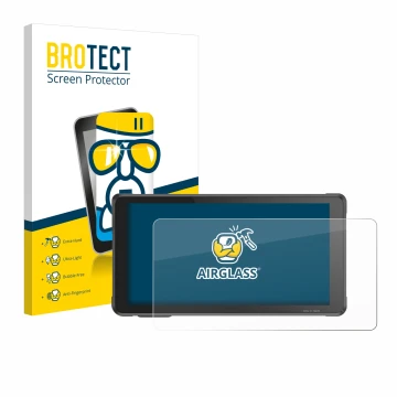 Face avant d’un emballage produit avec le logo de la marque BROTECT. À côté, l’appareil Interphone RideSync Sync55 est représe